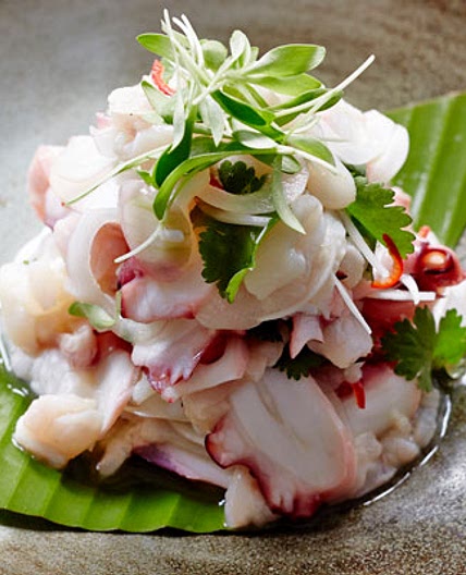 Ceviche of Scallops, Octopus & Snapper - Queen Victoria Market