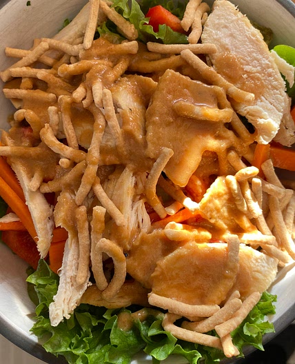 Asian Chicken Salad in a Jar