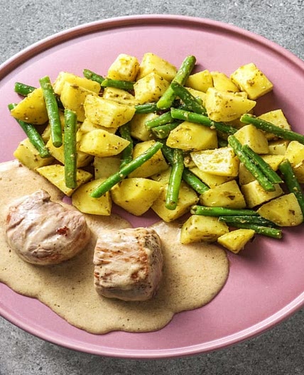 Schweinemedaillons in Sahnesoße