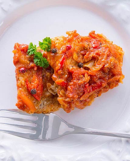 cod basque style recipe | Schwartz