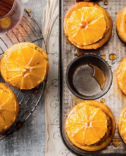 Little orange polenta cakes