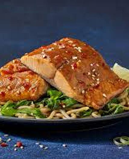 Teriyaki Salmon with Sesame Pak Choi