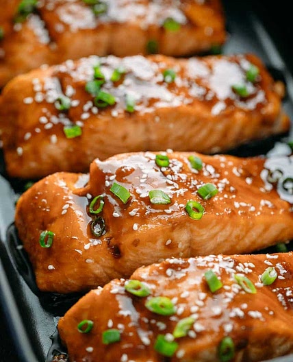 Teriyaki Marinated Salmon