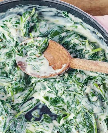 Easy Creamed Spinach No Cream
