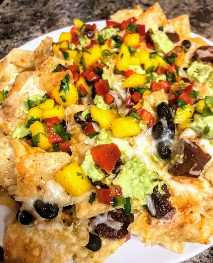 Cuban Nachos with Mango-Mojo Salsa