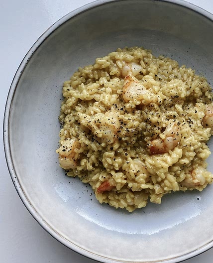 Lemon Shrimp/Smoked Salmon Risotto