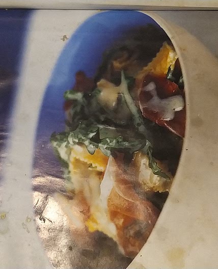 Gorgonzola, parma ham and rocket sauce