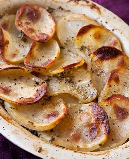 Root vegetable boulangère