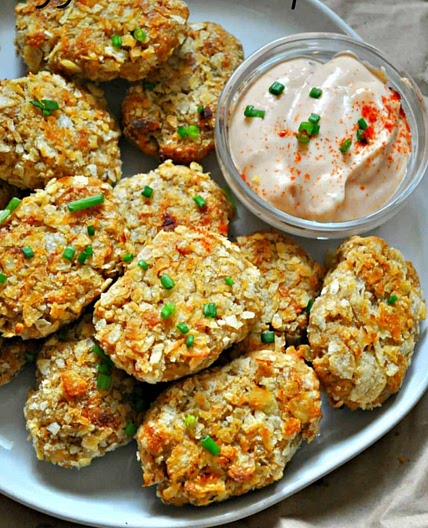 Vegan Potato Chip Crusted Chicken Nuggets with Fry Sauce - Rabbit and Wolves