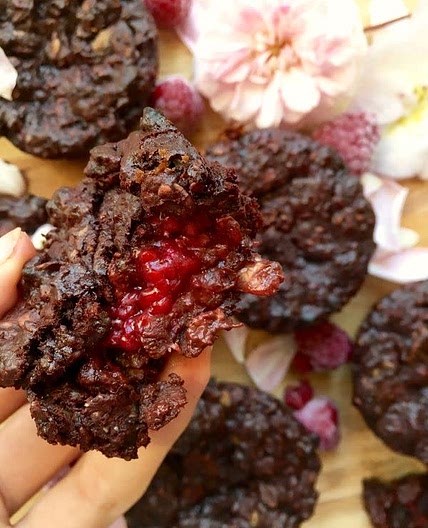 Muffins choco-framboises sans gluten