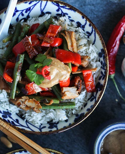 Vegan Gado Gado with Sun-dried Tomatoes
