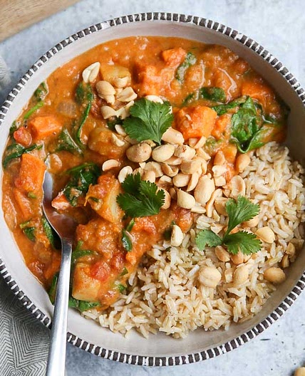 Vegetarian Sweet Potato Peanut Stew