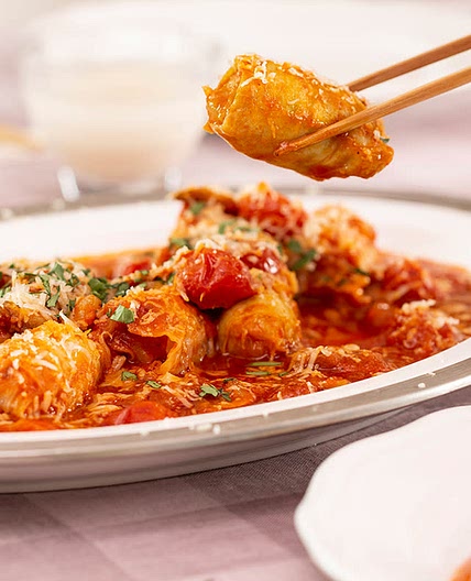 채소&고기 가득 비엔나 Style 캐비지롤