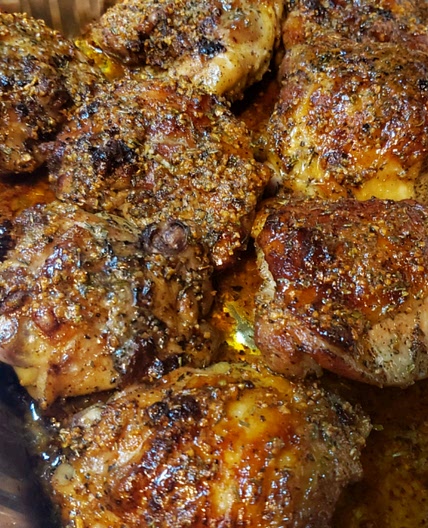 Garlic-Brown Sugar Chicken Thighs