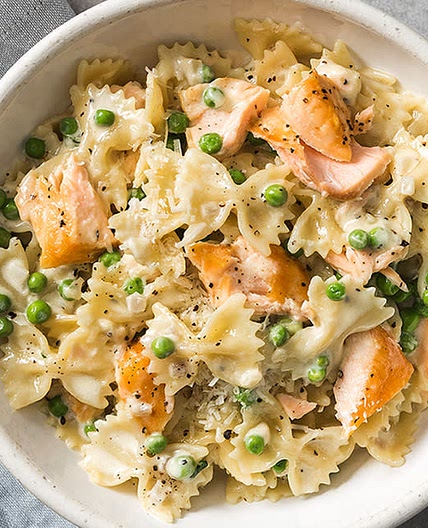 Salade de pâtes au saumon 