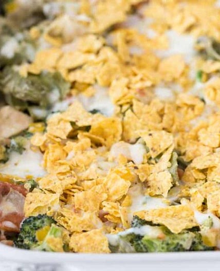 Santa Fe Chicken Tortellini Casserole