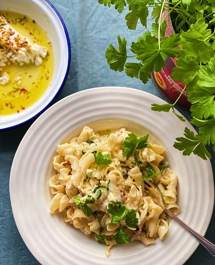Marinated Feta & Parsley Pasta