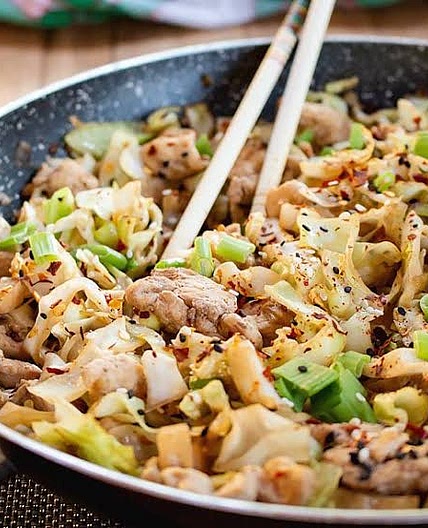 CABBAGE WITH CHICKEN