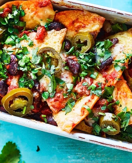 Spicy Bean Nachos 