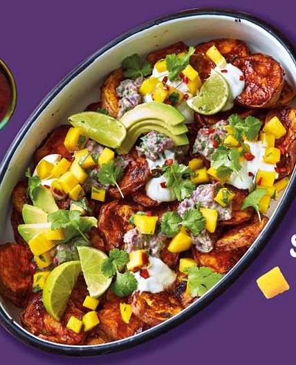 Punchy jerk sweet potato nachos