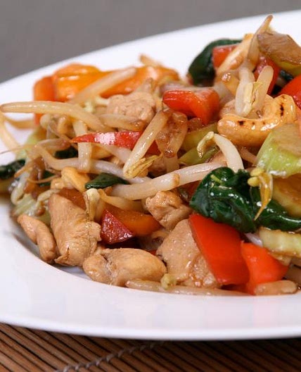 Receta de Salteado de pollo con verduras