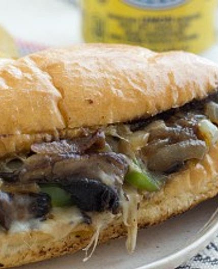 Portabella Mushroom Cheesesteaks