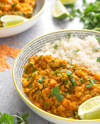 Low-fat lentil curry (slow cooker recipe)