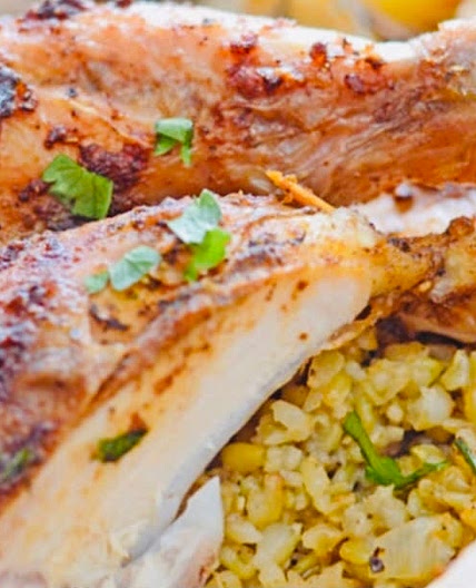 Turkey stuffed with Freekeh (حبش محشي بالفريكه)