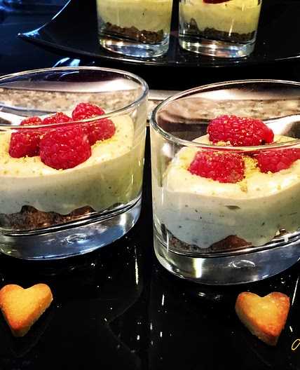Crème pistache et mascarpone / Pistachio and mascarpone cream