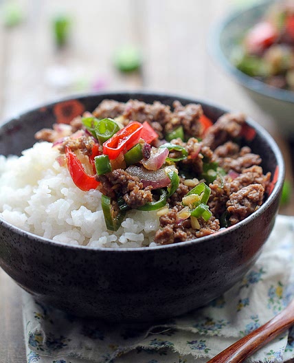 Ground Beef Rice Bowl