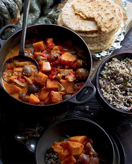 Spiced pumpkin & coconut casserole