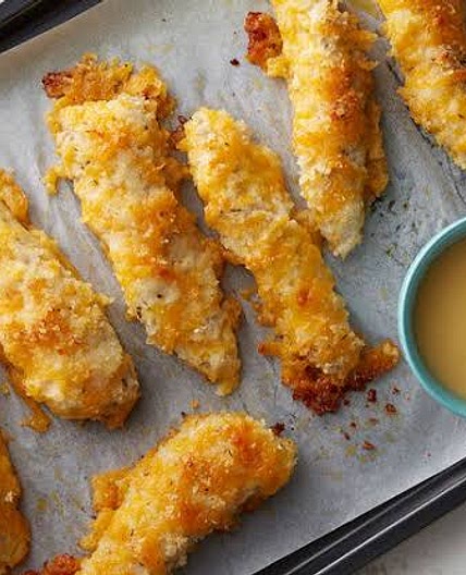 CHEESY CHICKEN FINGERS
