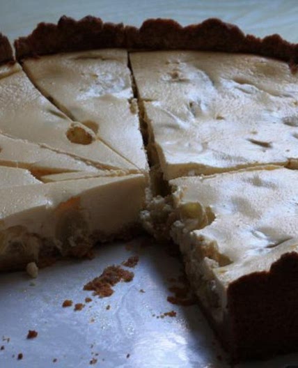 Kuchen: Käse-Mandel-Kuchen mit Weintrauben