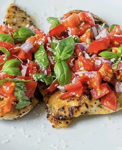 Grilled Chicken Bruschetta