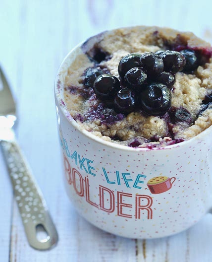 Blueberry Banana Bread in a Mug