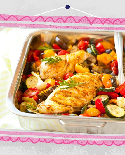 STEP 2 Rosemary chicken roasting pan