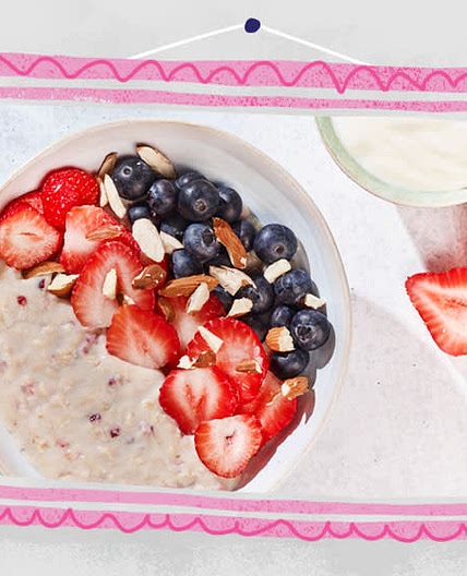 STEP 2 Mixed Berry Porridge with Nuts and Berries