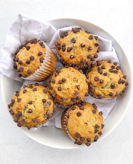 Easy Banana Chocolate Chip Muffins