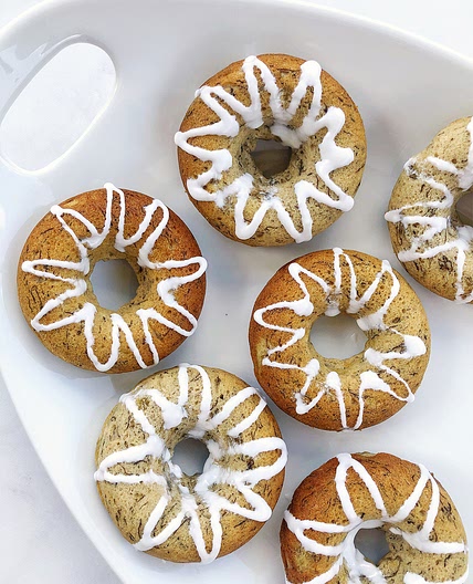 Baked Banana Bread Donuts
