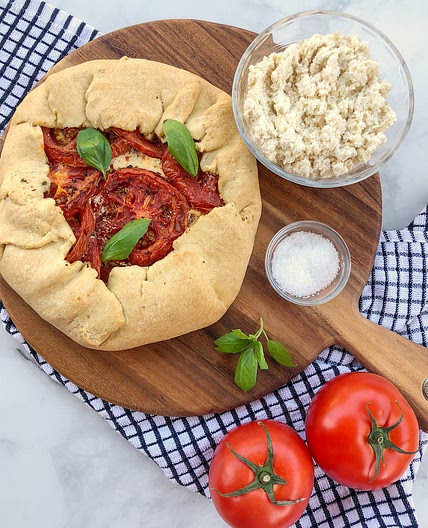 Tomato Galette with Almond Ricotta