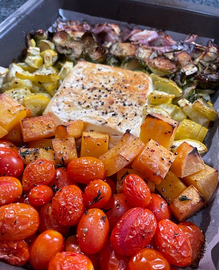 Rainbow Veggies with Feta
