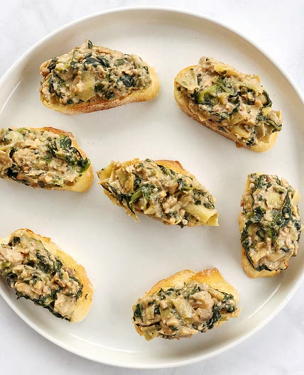 Spinach Artichoke Bruschetta