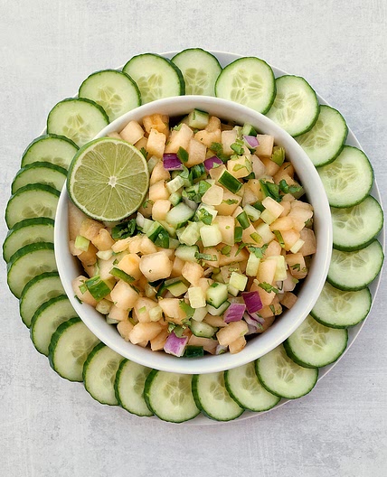 Melon Cucumber Salsa
