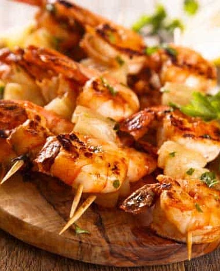 BBQ Grilled Shrimp Skewers