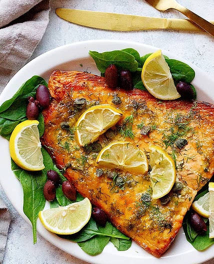Mediterranean Baked Salmon