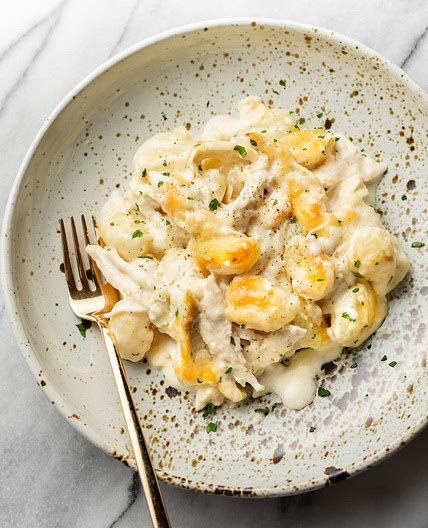 Chicken Alfredo Gnocchi Bake