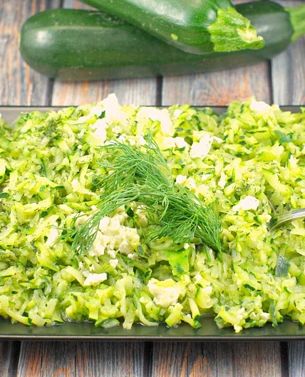 Shredded Zucchini & Feta Sauté