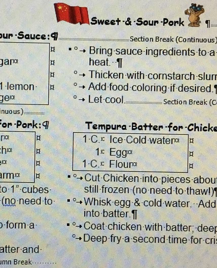 🥠 Sweet & Sour Chicken/ Pork