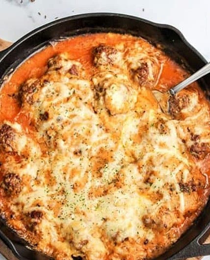 Reuben Bake With Meatballs (Keto Reuben Casserole)