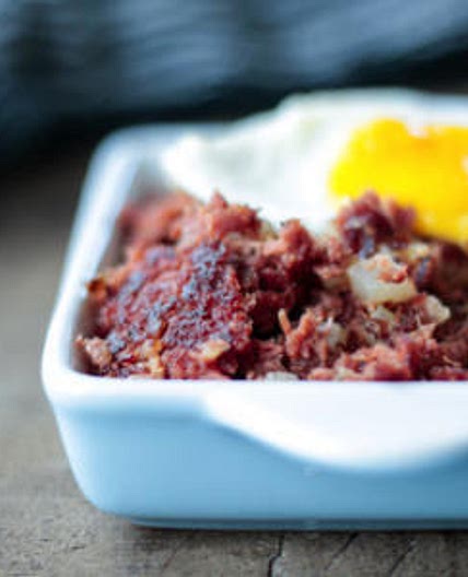 Crispy Keto Corned Beef & Radish Hash